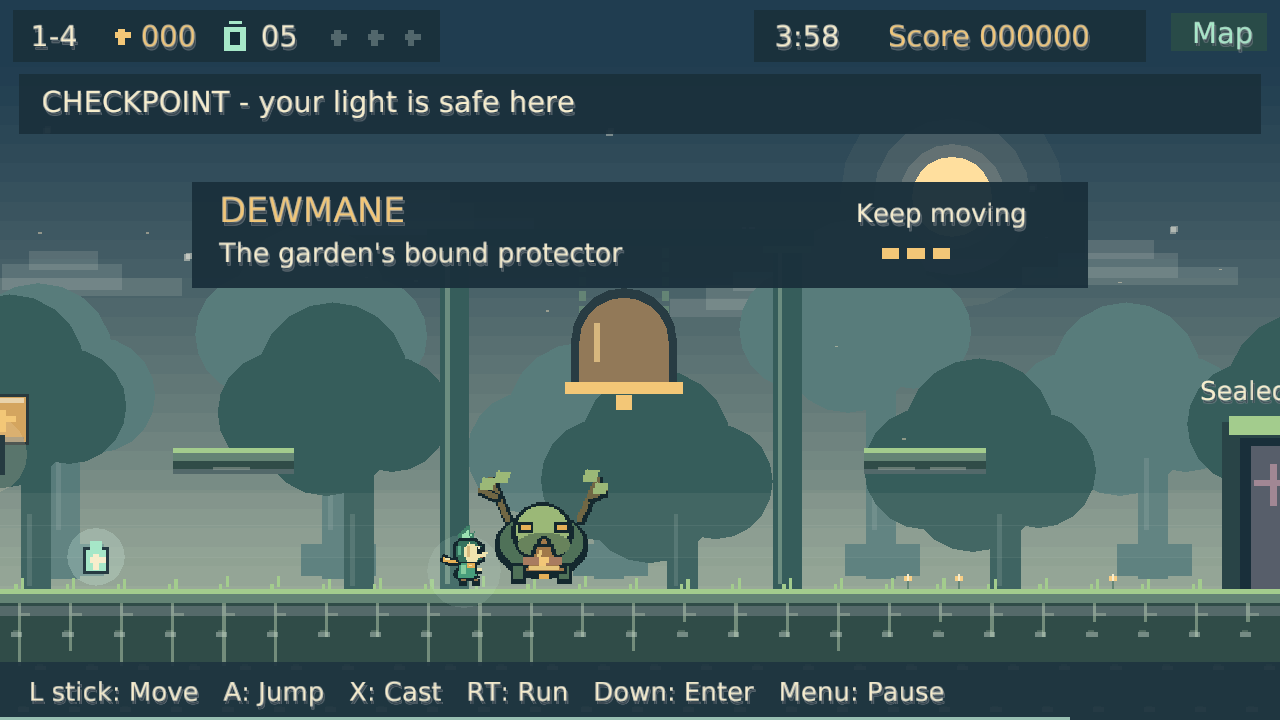 Dewmane in-game screenshot