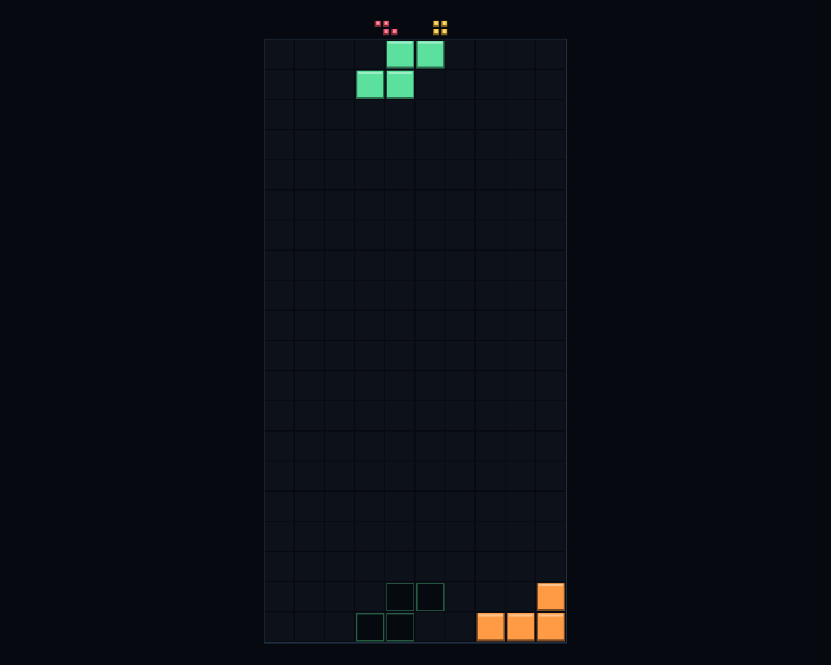 Tetris in-game screenshot
